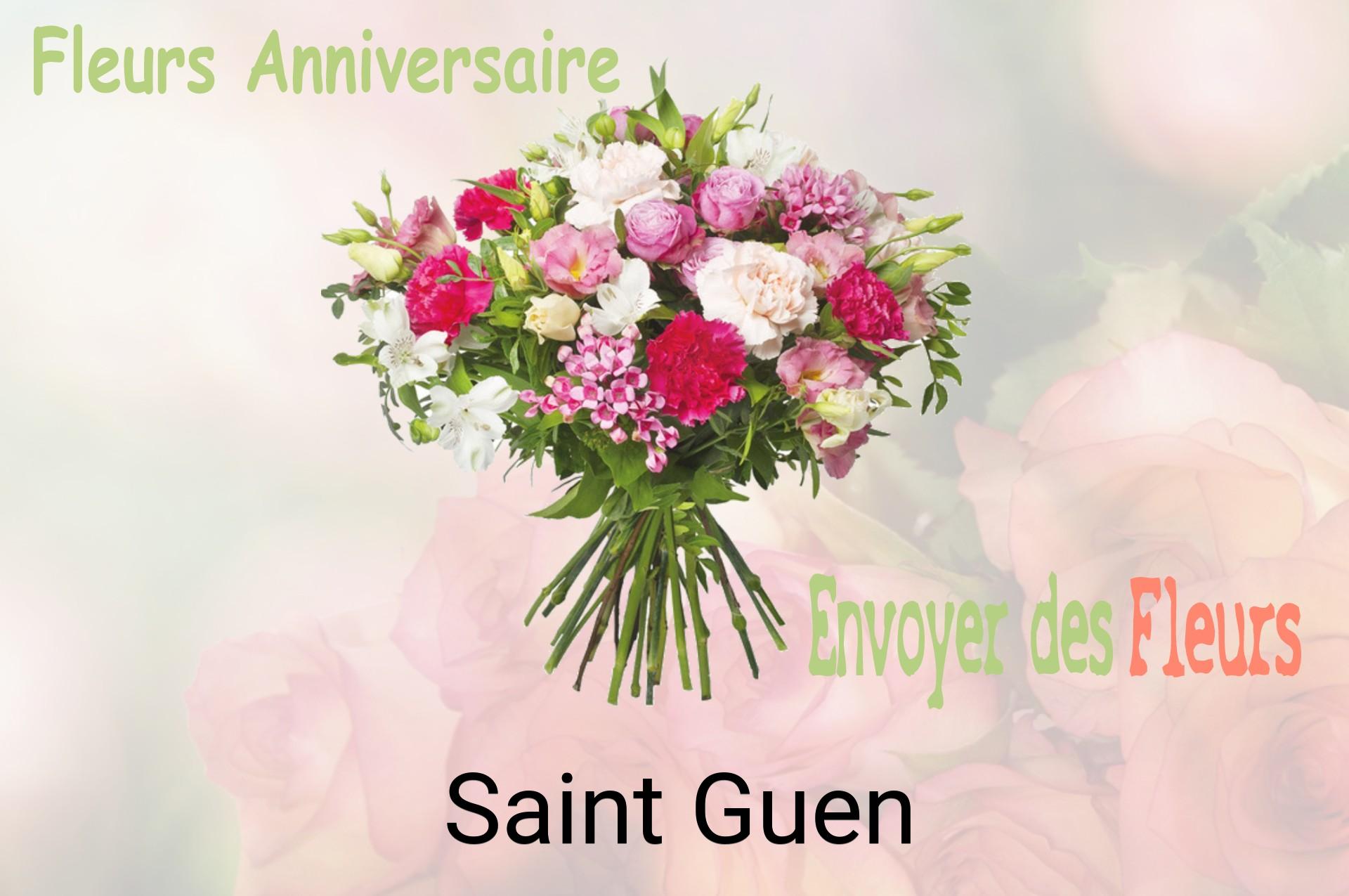 Bouquet de fleurs d’anniversaire livré à Saint-Guen